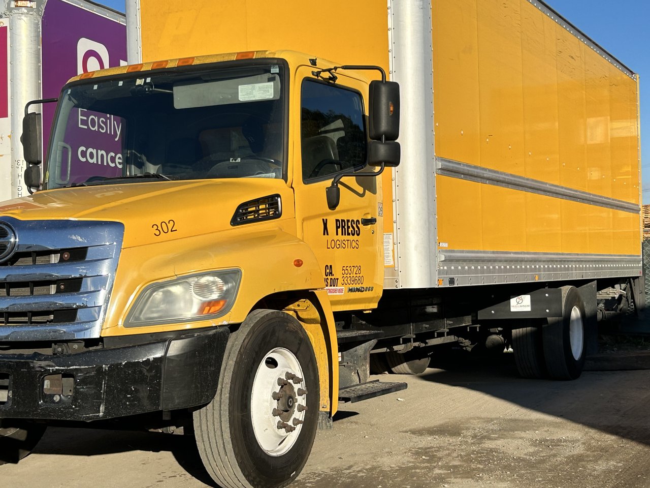 Black Panels on Box Truck