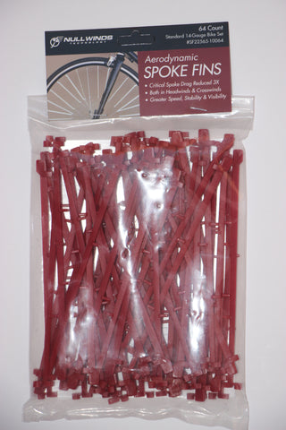 Standard SPOKE FINS/64-Count/Red
